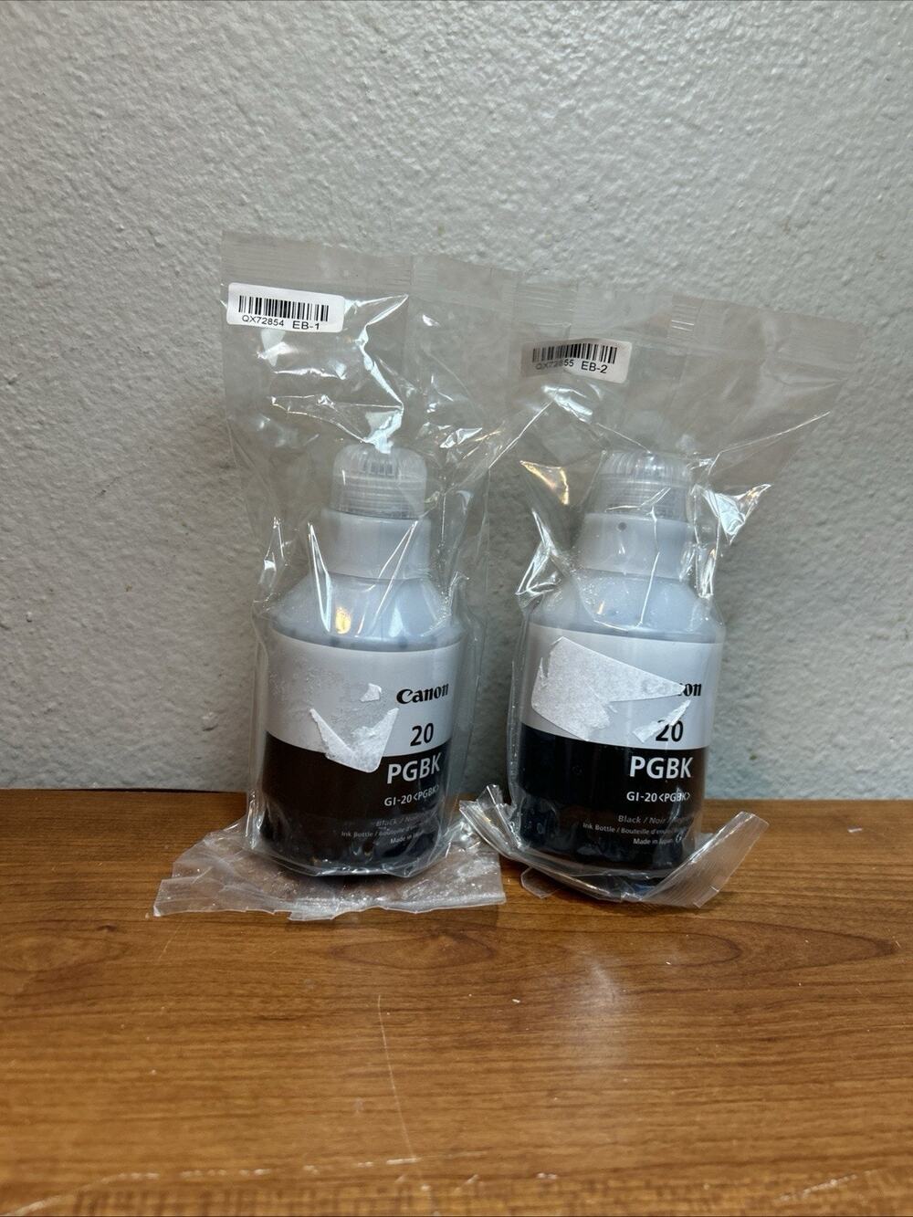 Canon 20 PGBK GI-20 Black Ink - NEW SEALED Lot Of 2